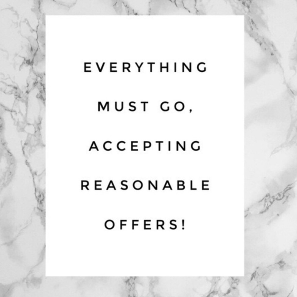 MOVING! will accept all reasonable offers.